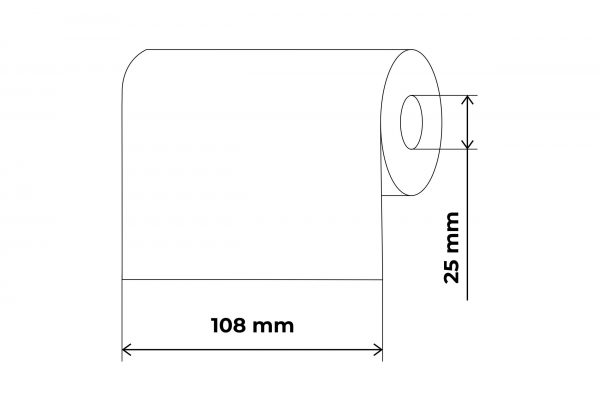 Propakas dažanti juostelė (kalkė) 108mm